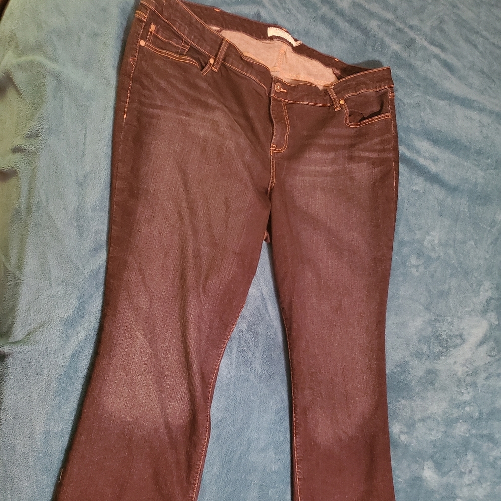 Torrid dark wash boot cut jeans, size 28T